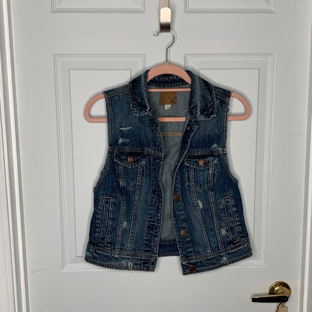 American Eagle Jeans Vest